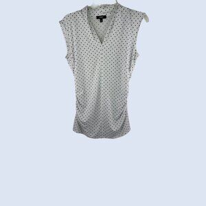 Women' s Black & White Sleeveless Top Size: M